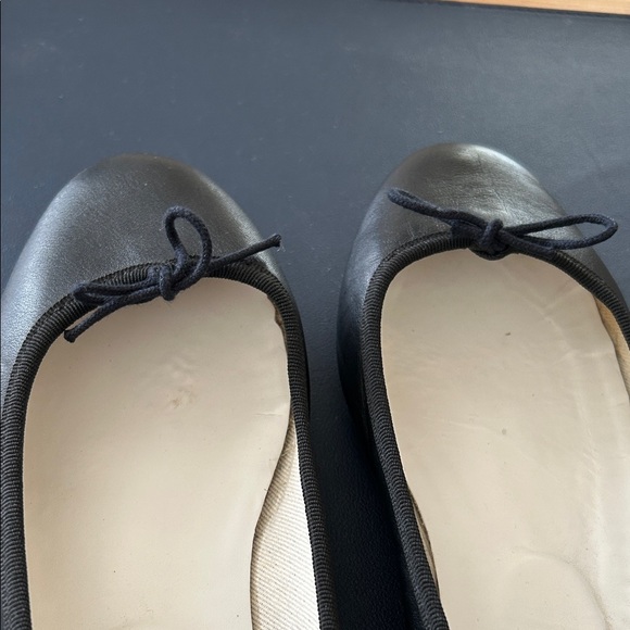 Repetto Black Ballet Flats with Bow - Picture 8 of 8